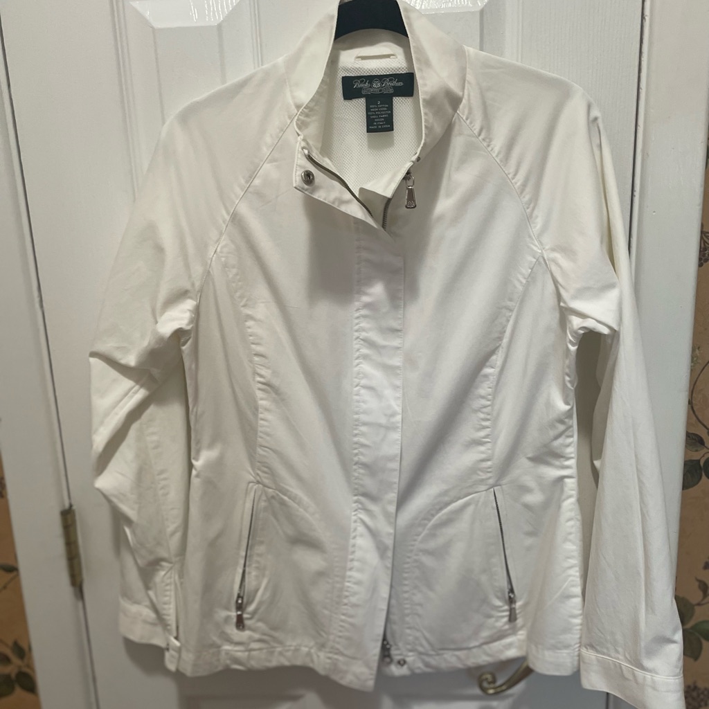 Brooks Brothers White Utility Jacket